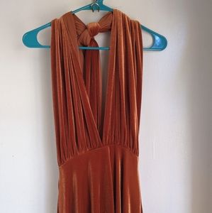 Copper infinity dress